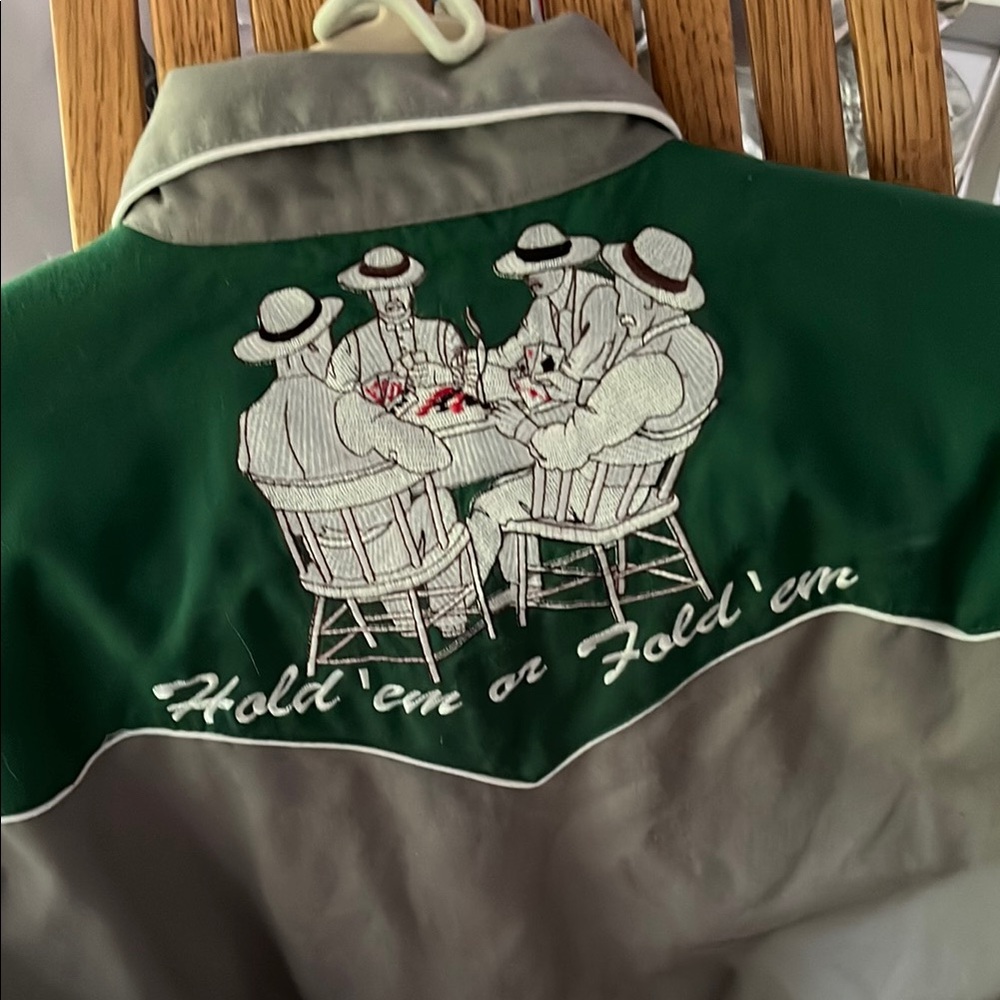 Scully Green and Gray Dress Shirt